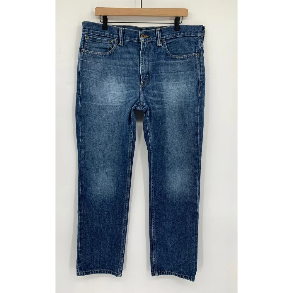 Vintage Levis 511 Jeans Men 36x30 Blue Skinny Fit Cotton Fade Denim Pants